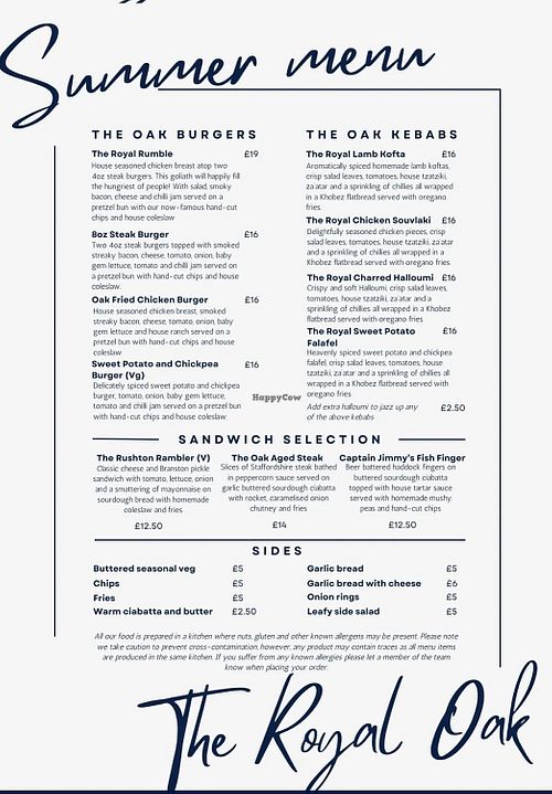 Sweet potato burger   at The Royal Oak, Rushton in Macclesfield