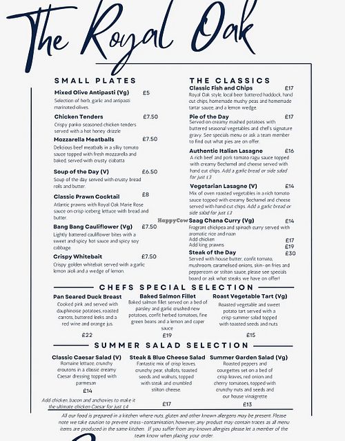 Bang bang cauliflower and chickpea curry  at The Royal Oak, Rushton in Macclesfield