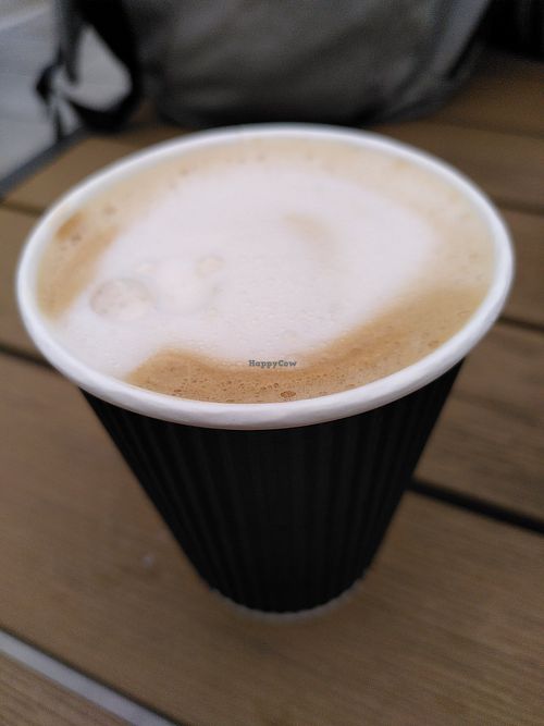 Decaf latte (October 2025) at The Old Bakery in Virginia