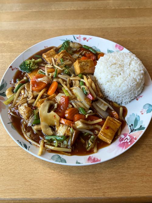 Szechuan tofu   at Imbiss Hummer in Niedersachsen