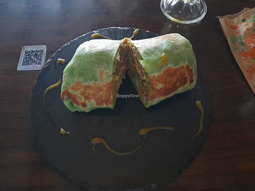 Falafel wrap at Jimenez Bakery & Coffee Shop in Monteverde