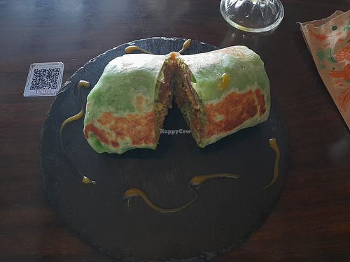 Falafel wrap at Jimenez Bakery & Coffee Shop in Monteverde