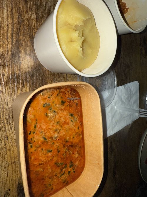 Vegan peanut soupp  at Open Crumb in Washington