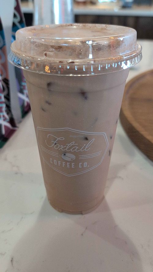 Vanilla spiced chai latte at Foxtail Coffee - Wildlight in Yulee