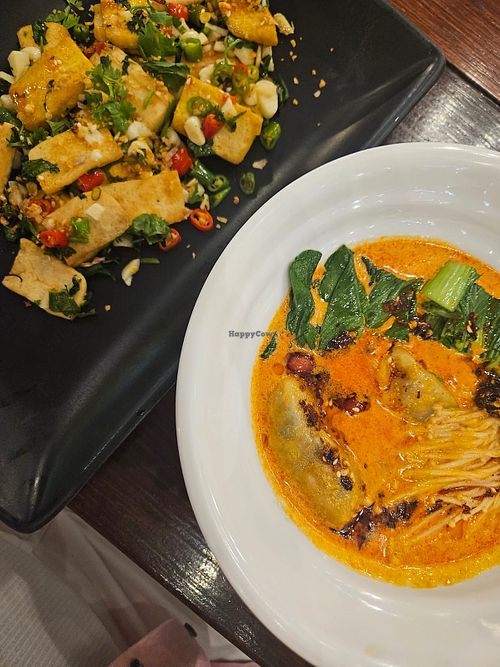 meal at Vegan mama in Chiang Mai