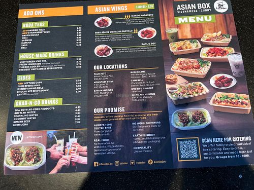 Menu 2 at Asian Box in Campbell