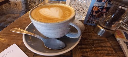 Oat latte at Megan's on King Street (Twickenham) in Twickenham