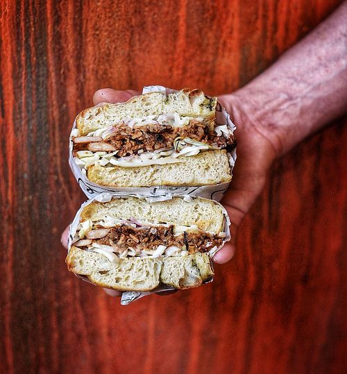 Vegan BBQ jackfruit    at Loose Ends in Nottingham