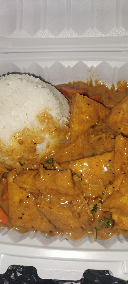 Curried Tofu at High Grade Foods Jamaican Restaurant and Bar in Colorado Springs