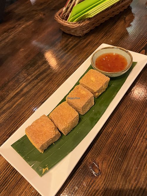 Tofu starter (was ok, but would try another starter next time)  at Vegan Garden Friedrichshain in Berlin