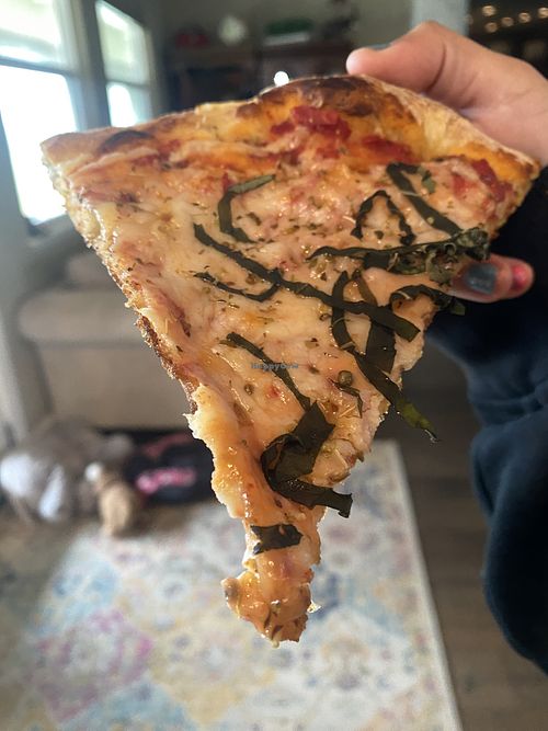 Here to say - cold pizza 🍕 still tastes good! 😋  at Hella Pie Pizza Company in Tracy