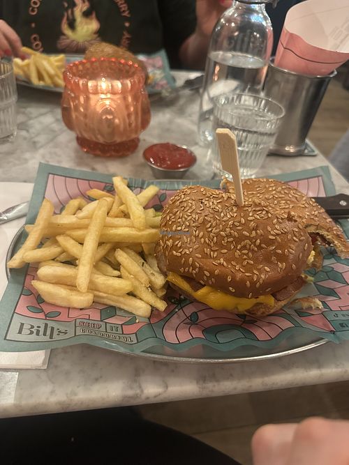 DIRTY VEGAN BURGER  at Bill's in Milton Keynes