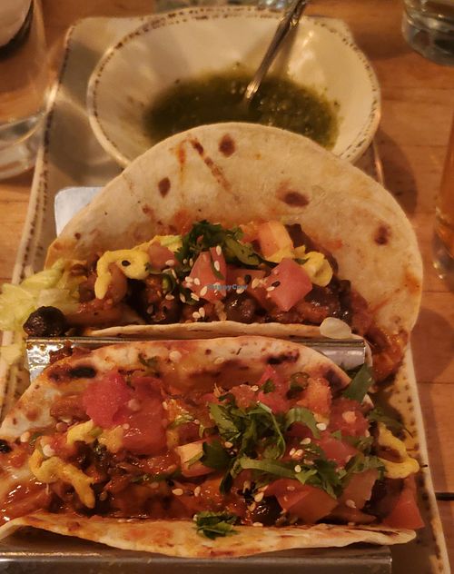 Smoked Mushroom tacos (2 od 3 shown) at Barcocina in Baltimore
