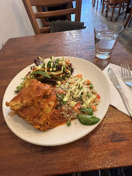 Lasagne & 2 Salads: $13.50  at Radhey Chai Bar in Fitzroy