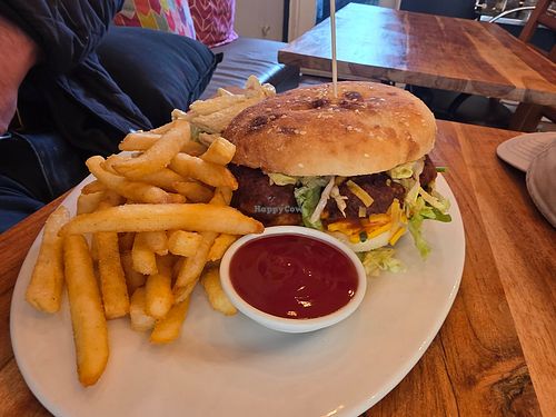 Kofta burger at Radhey Chai Bar in Fitzroy