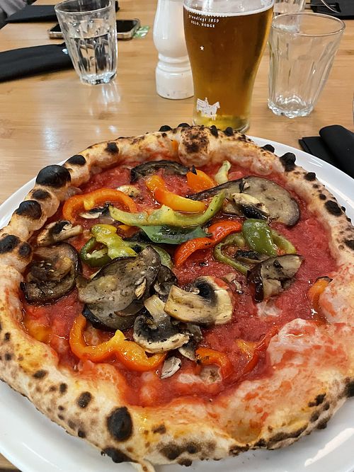 Vegetarian Pizza without cheesee  at Bien Centro in Vestland