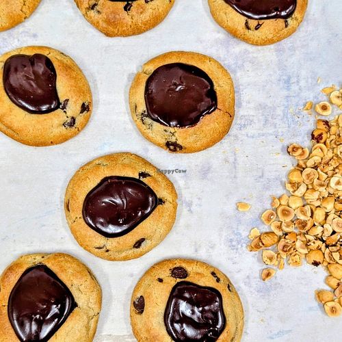 Chocolate chip with chocolate ganache and hazelnuts  at Martí Biscuiterie in Montreal