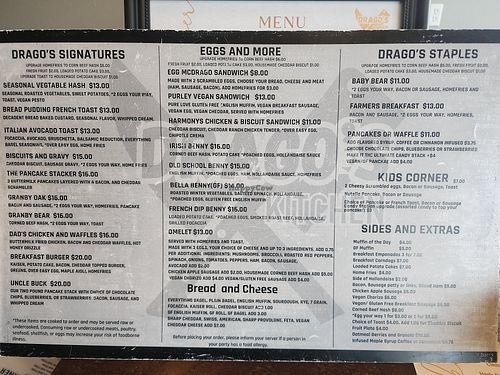  at Drago's Kitchen in Granby