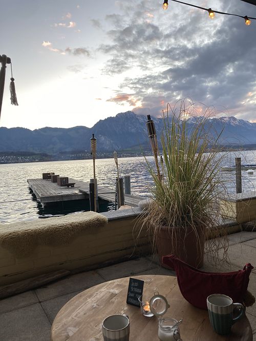Nur zu einem Kaffee hier gewesen  at TerrasSee in Toscana