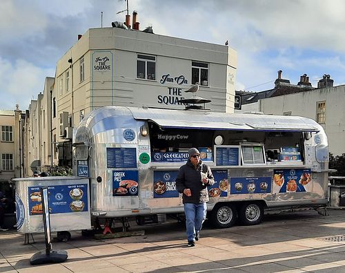 The food truck. at Greekatessen Gyros Brighton Halal in England