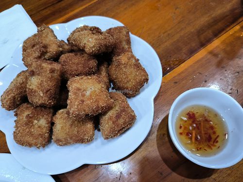 Fried tofu - delicious at Hoàng Long Quán Bar & Restaurant in Ninh Bình