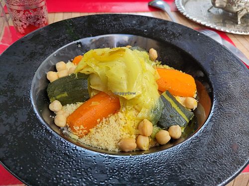 Vegan couscous at Le Touareg in Colmar