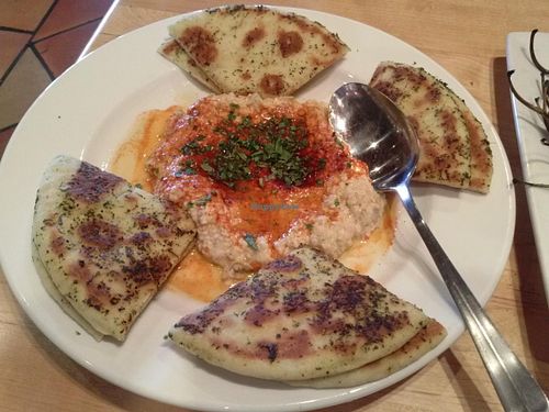 baba ghanoush at Sammy's Woodfired Pizza and Grill in Palm Desert
