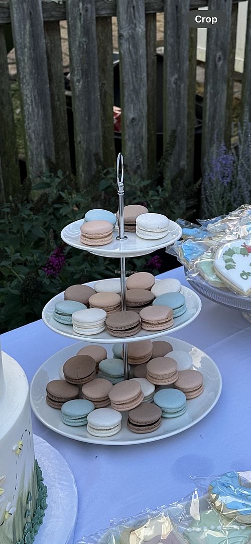  Flavors: vanilla, lemon blueberry, dark chocolate raspberry, and french toast  at Macaron 5 Chic in Bellmore