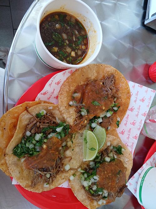 Mushroom birria tacos at Radio Taco in Chippendale