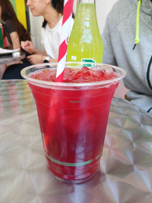 Hibiscus ice tea at Radio Taco in Chippendale