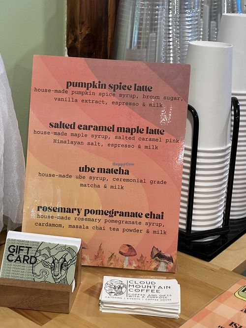 Menu   at Cloud Mountain Coffee in Daphne