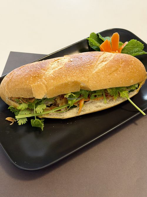 Banh Mi - a traditional Vietnamese baguette  at Phở Na Vegi in Zurich