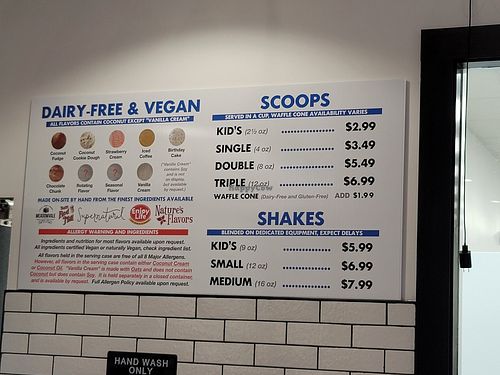 8 flavors of vegan ice cream at Lazy Cow Creamery in Cookeville