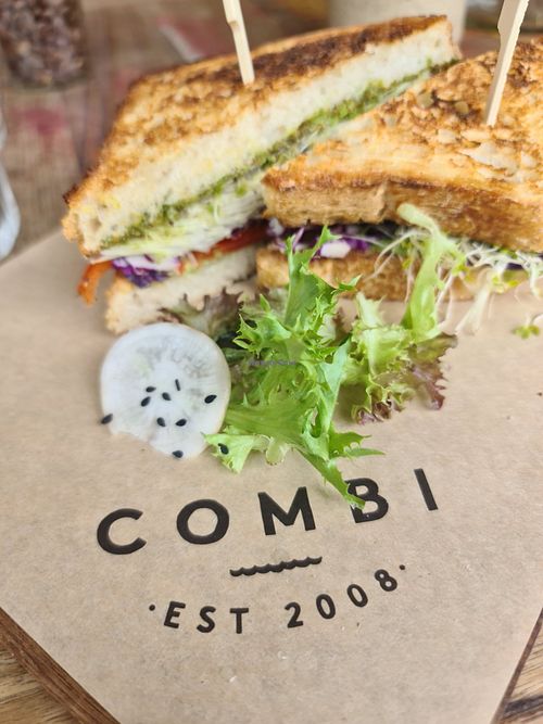The vegan toastie #Veganuary at Combi in Elwood