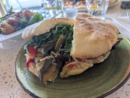 Pannini positano with vegan cheese instead of avocado at Tiramisu | Lunch & Diner | Koffie & Catering | Cucina Italiana in Noord-holland