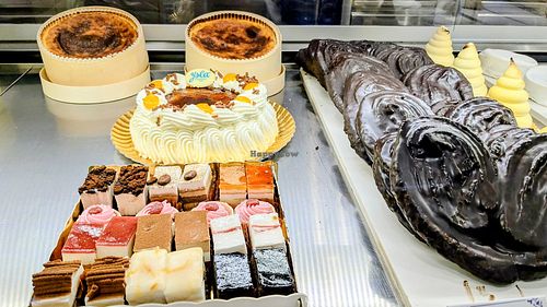 Freshly made pasties. Some are vegetarian just ask. at Pasteleria ysla in Andalucía