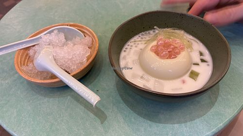 Tofu comes with ice  at Bean in Phu Quoc