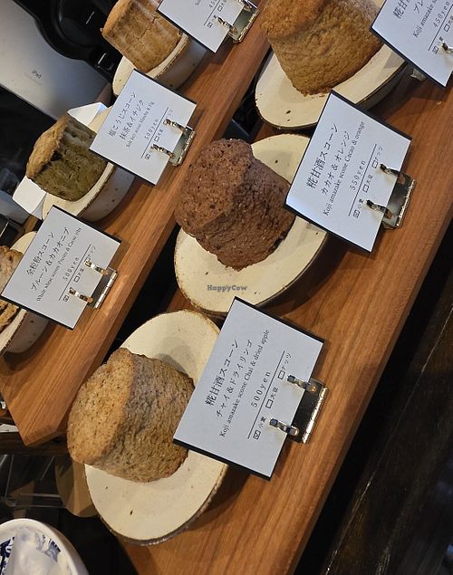 Vegan baked goods at mute Milk Coffee & Bake in Tokyo