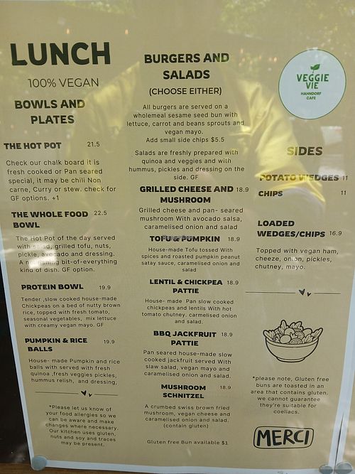 Not blurry at Veggie Vie Hahndorf in Adelaide