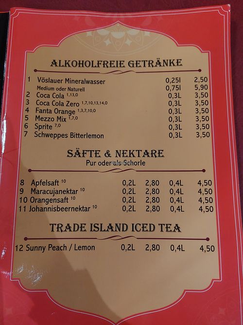 Drinks at Maharaja Alzenau in Bayern