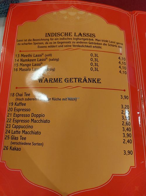 Drinks at Maharaja Alzenau in Bayern