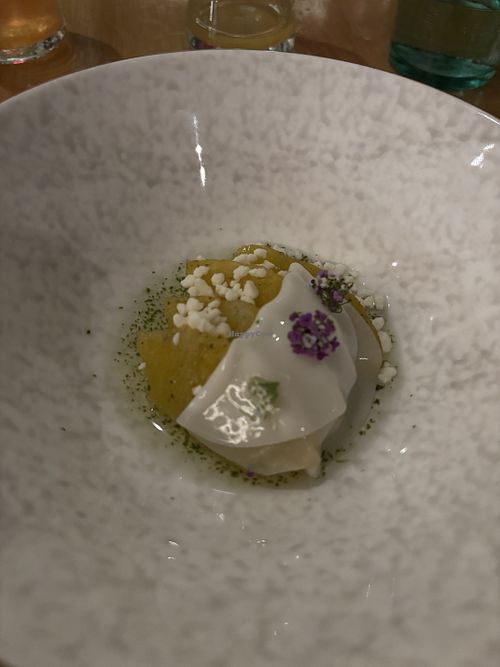 Dessert: Pineapple and Coconut  at Lancava Restaurant in Kedah