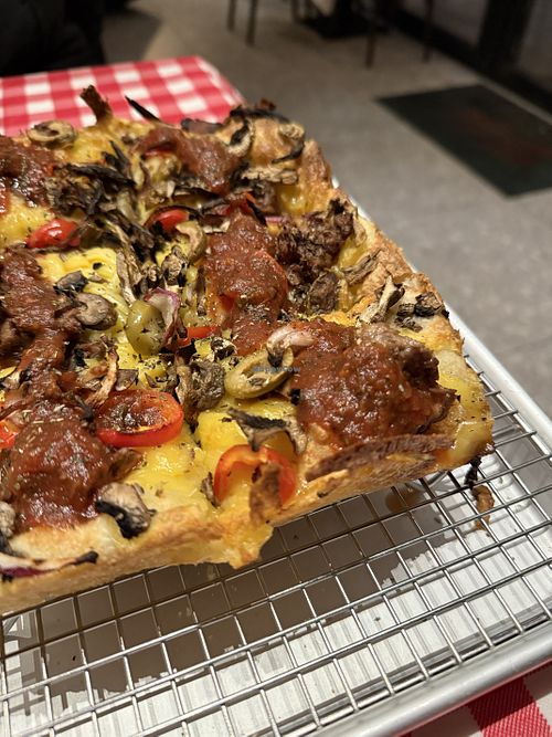 Vegan pizza   at Billy's Pizza Tavern Dorćol in Grad Beograd