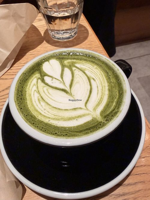 soy matcha latte  at Streamer Coffee Company - Akasaka in Tokyo