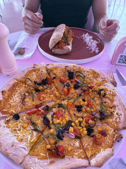pumpkin pizza & Ciabatta  at Alya All Day Concept in Ayia Napa