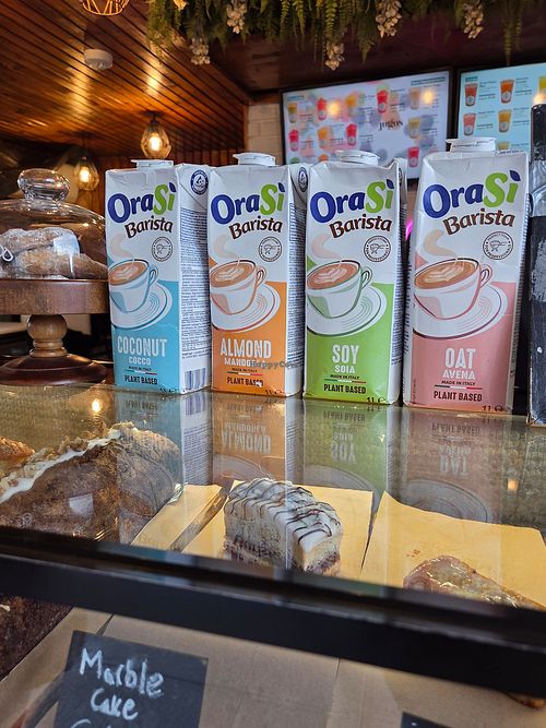 Different Type of plantbased milk at Jugos Juice and Coffee (Opp. Marrobbio)  in Sliema