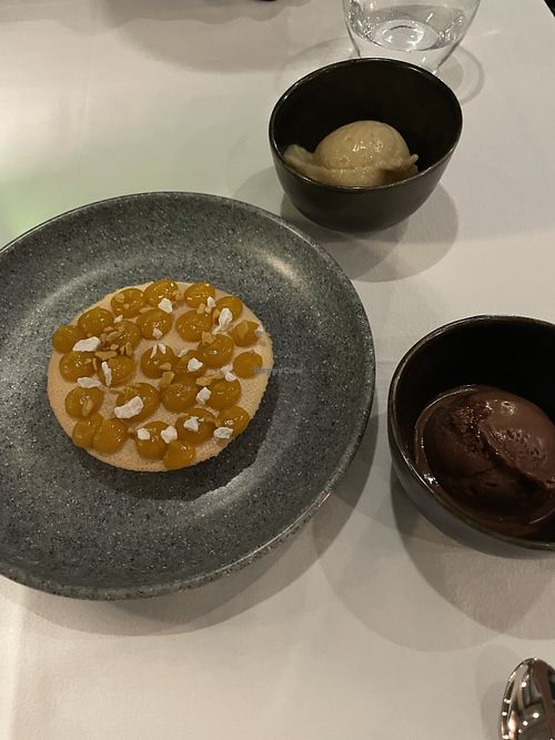 Banana rum sorbet was so delicious   at Tmun Restaurant (Mgarr Harbour) in Gozo