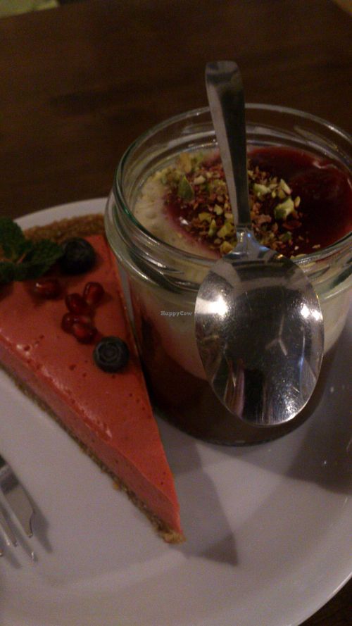Desserts at Vege Miasto in Warsaw
