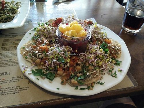 Buckwheat platter of awesome at Vege Miasto in Warsaw