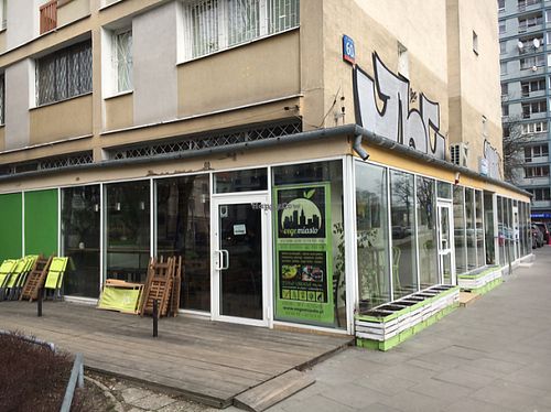 outside  at Vege Miasto in Warsaw